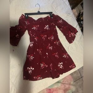 Express Off-the-Shoulder Floral Romper
